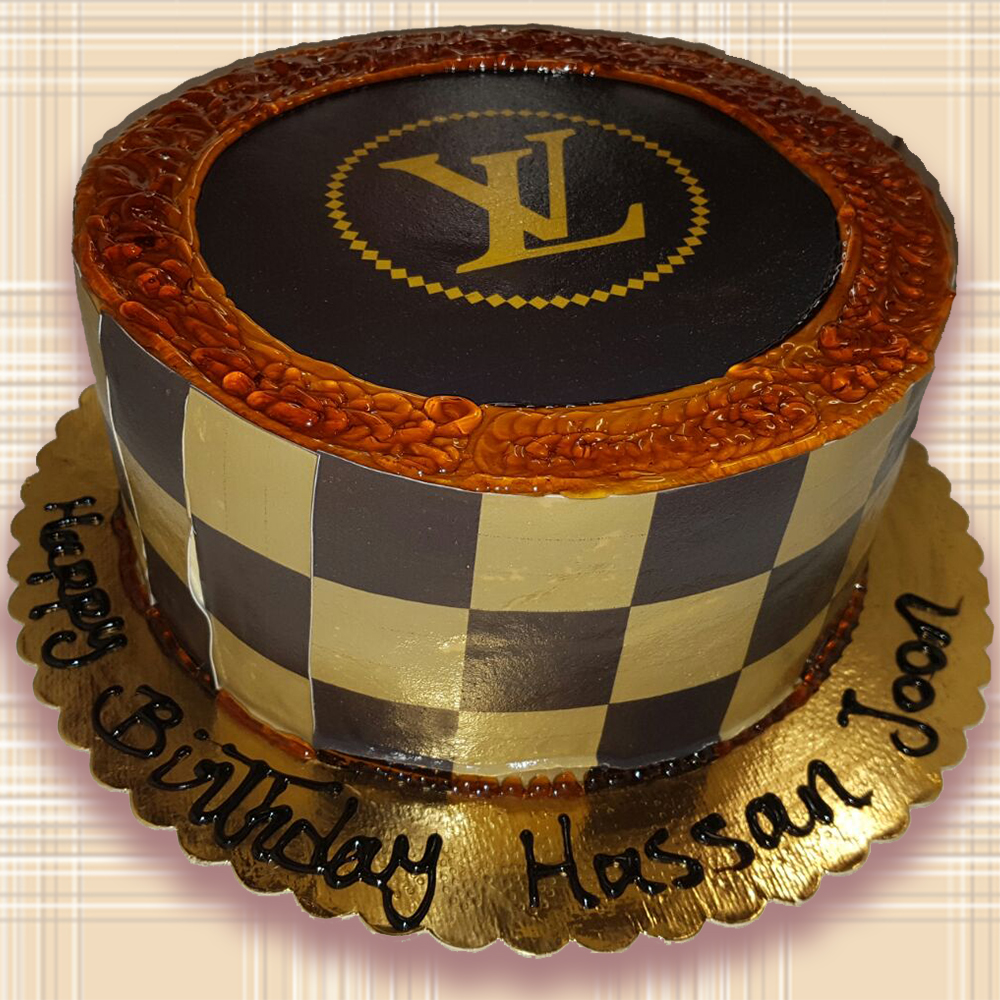 simple lv cake design